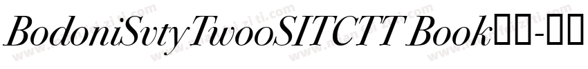 BodoniSvtyTwo0SITCTT Book字体字体转换